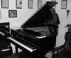 Piano teacher Anatoly's grand piano